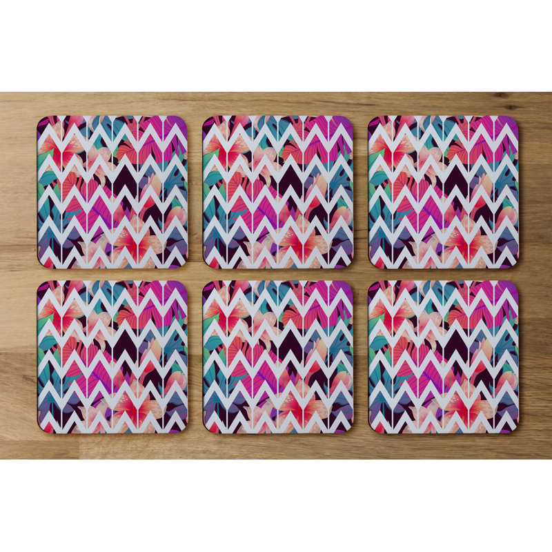 Square 6 Piece Coaster Set