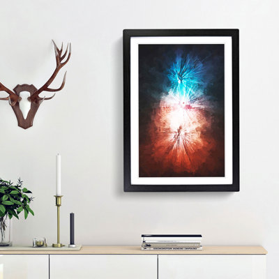 Blast of Light in Abstract - Picture Frame Graphic Art Print
