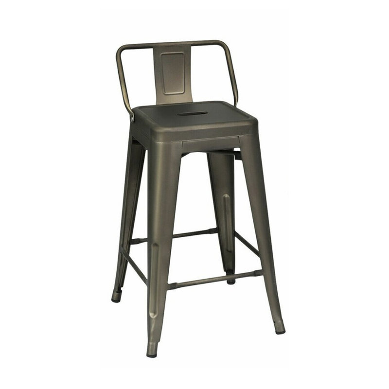 Tabouret de comptoir empilable industriel Carson