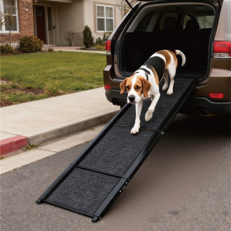 Grande rampe en aluminium pour chien pour voiture, rampes d'escalier pliables pour animaux de compagnie