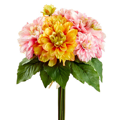 12.5"DAHLIA BOUQUET YE/OR