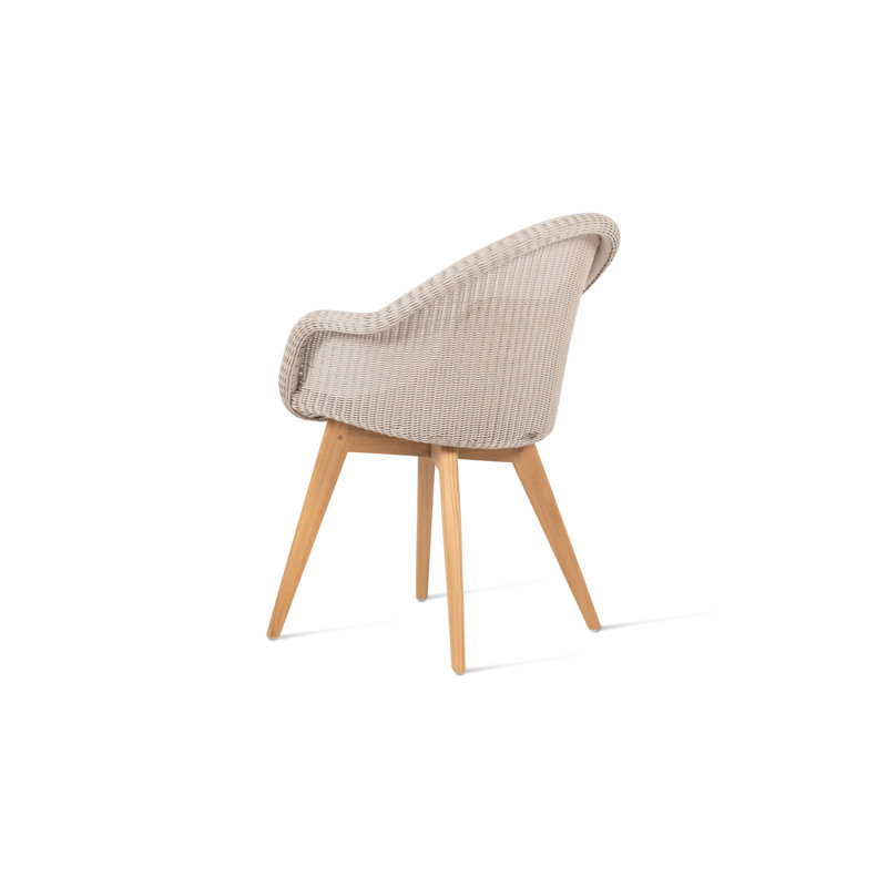 Edgard Outdoor Dining Armchair, Beige