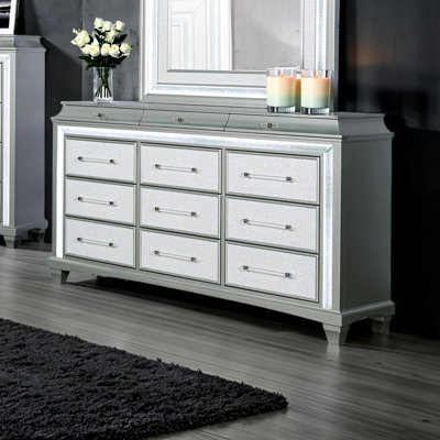 Commode 12 tiroirs avec lumière DEL Emika