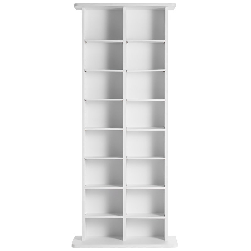 Wood 5'' H Media Shelves, White