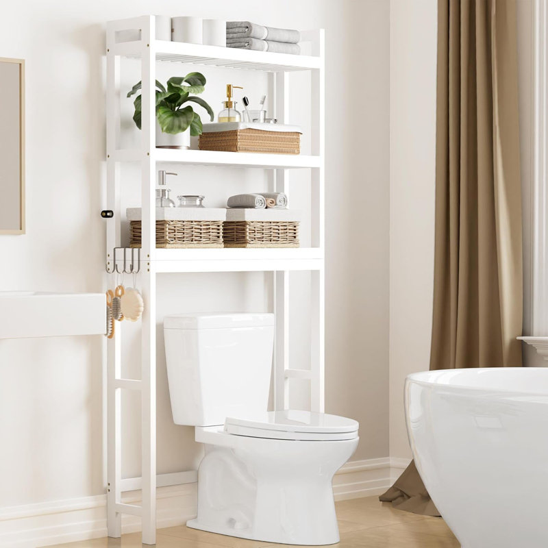 Rangement au-dessus de la toilette, Blanc