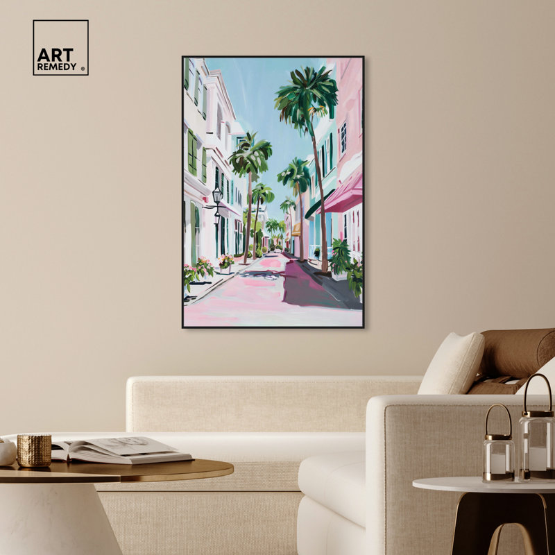 Down the Avenue, Cadre noir, H 55 po x l 37 po