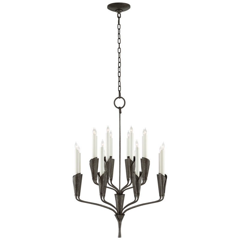 Chapman & Myers Aiden Small Chandelier, Aged Iron