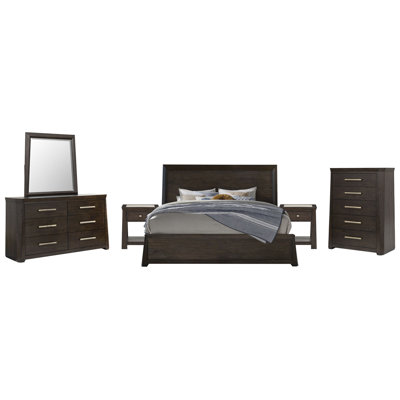 Très grande commode à 2 tiroirs avec miroir et commode
