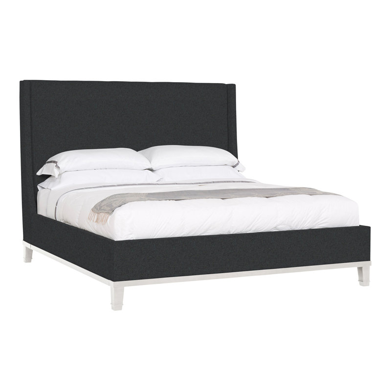 Michael Weiss Solid Wood Wingback Bed, Ozark Marina, Dove Gray