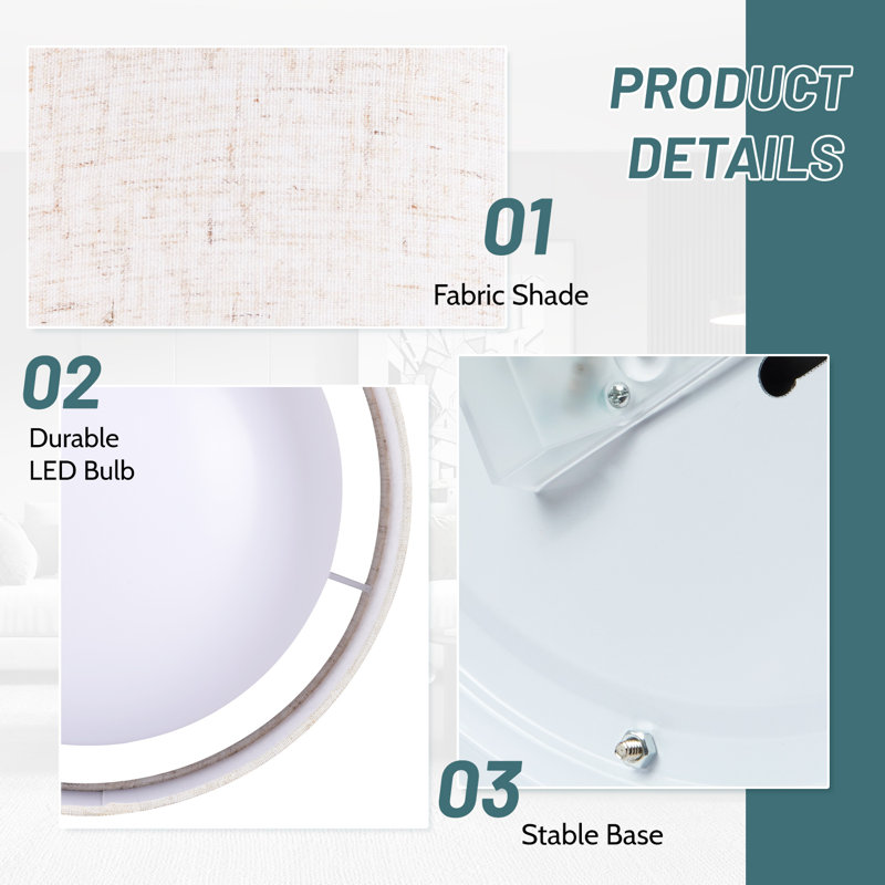 Dimmable Round Flush Mount