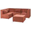 Chanita 4 Seater Corduroy Corner Sectional-1666303127