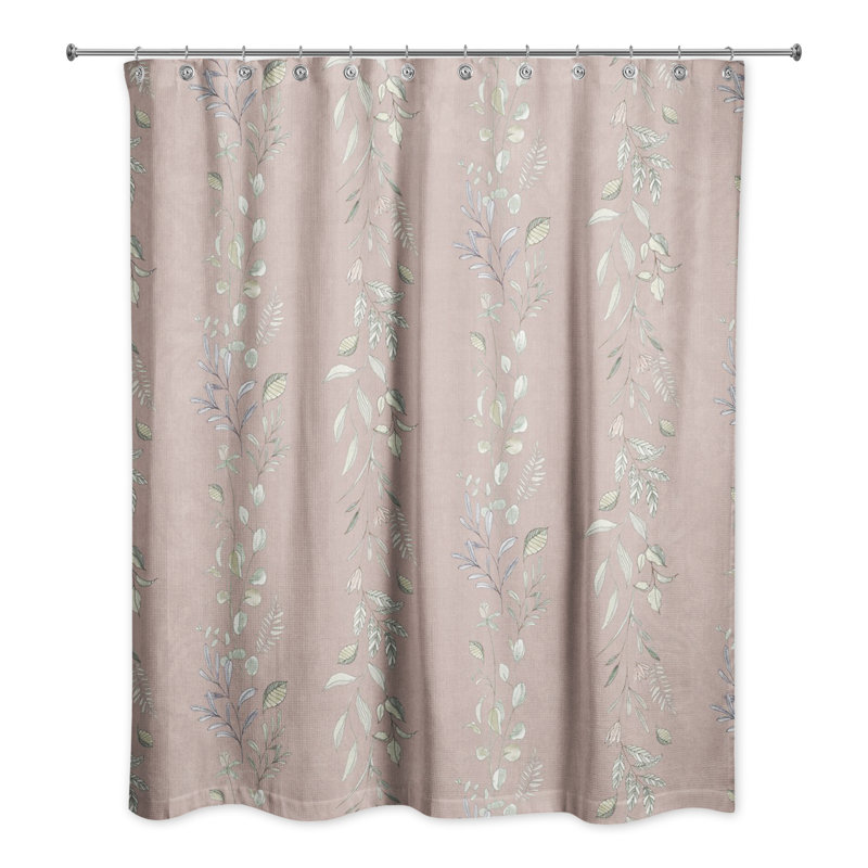 Rideau de douche simple Clementie, Rougir