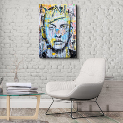 «Eminem» par Pratikacha Muir, reproduction d'art sur toile tendue