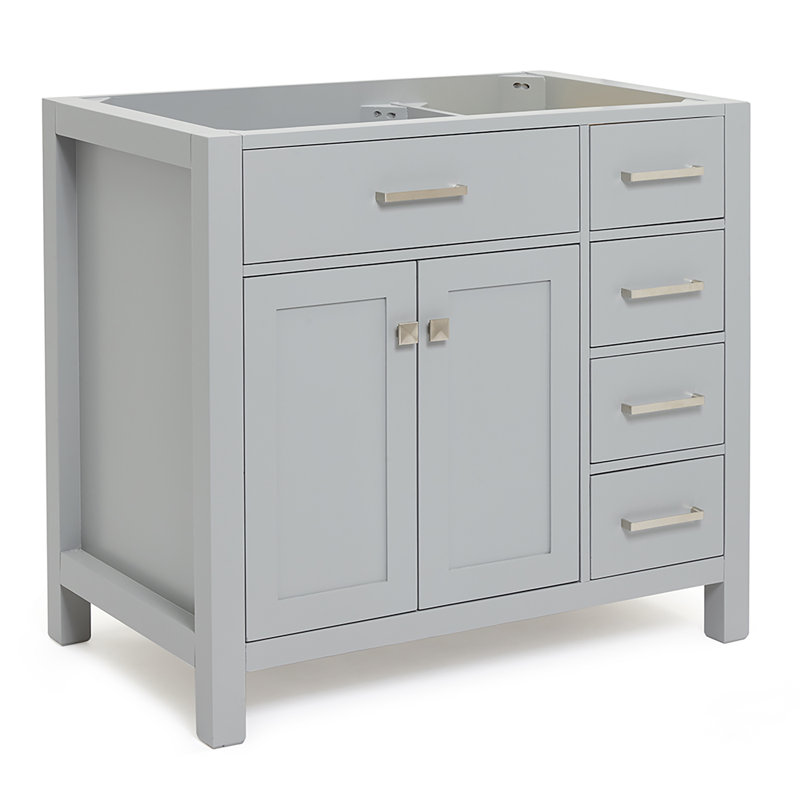 Petrel 36'' Single Bathroom Vanity Base Only, Gray