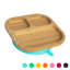 Tiny Dining - Divided Bamboo Suction Plate-121835435