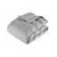 Ensembles de literie Crinkle Grey King, polyester confortable, style familial moderne