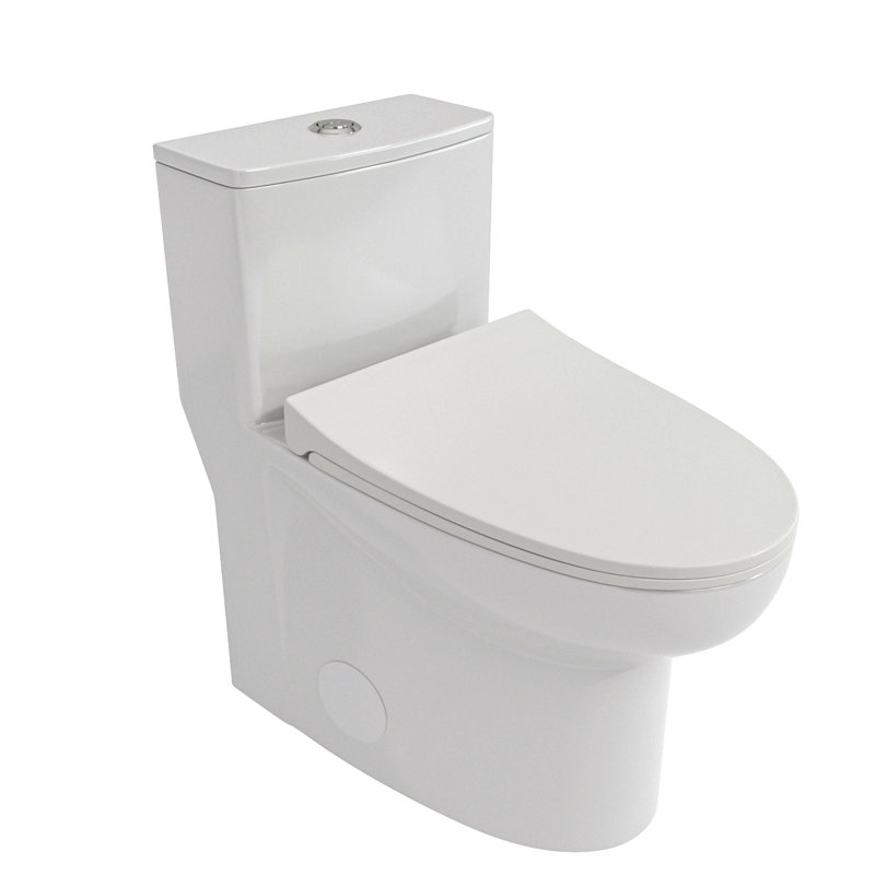 Ceramic One Piece Toilet,Dual Flush With Soft Clsoing Seat