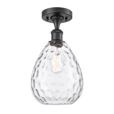 Morganna Glass Semi Flush Mount