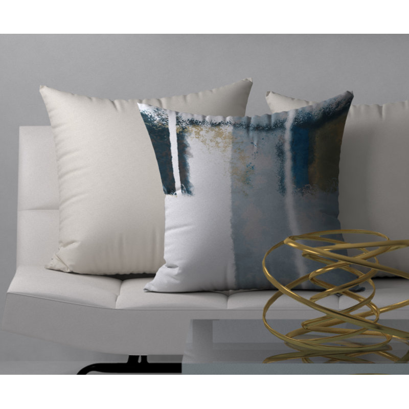 Housse de coussin carrée en perle fragrance/insert, 24 po x 24 po
