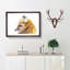 Red Fox in Winter - Picture Frame Painting Print-56758816-56758815