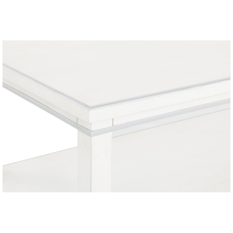 Camille Console Table, Linen/Antique Pewter