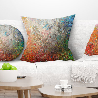 Tableau abstrait teinté - oreiller imprimé abstrait