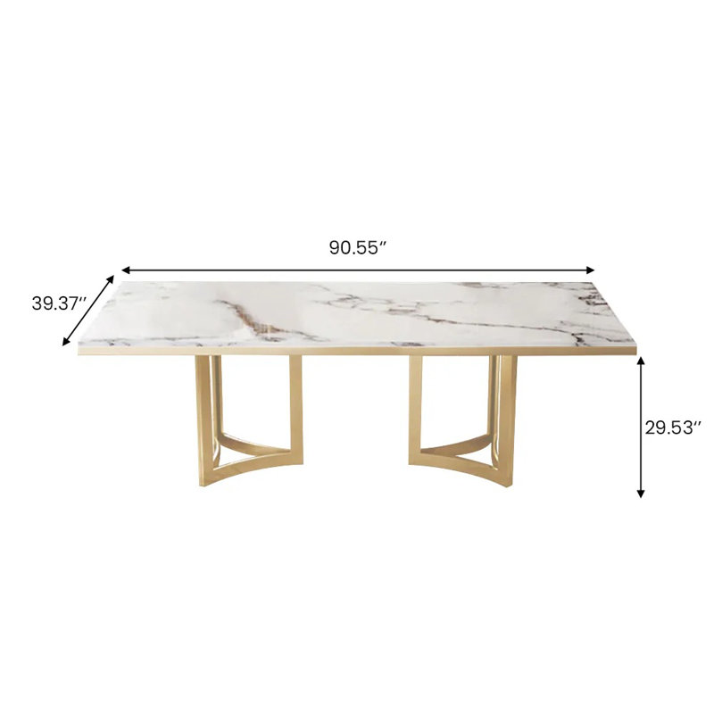 Table de salle à manger Markhi, L 39 po x L 91 po