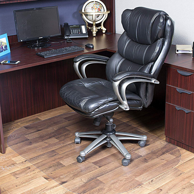 Evolve Clear Vinyl Rectangular Office Chair Mat 45" x 60"