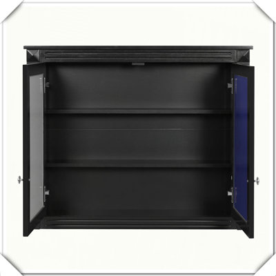 Wall Mounted Modern Medicine Cabinet With 2 Mirrors Adjustable Shelves