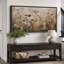 «Neutral Toned Dried Wildflowers Field», reproduction d'art sur toile encadrée-405333718-405333727