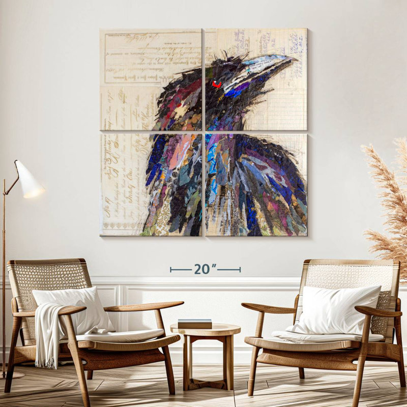 Brampt corbeau I, H 57 po x l 57 po
