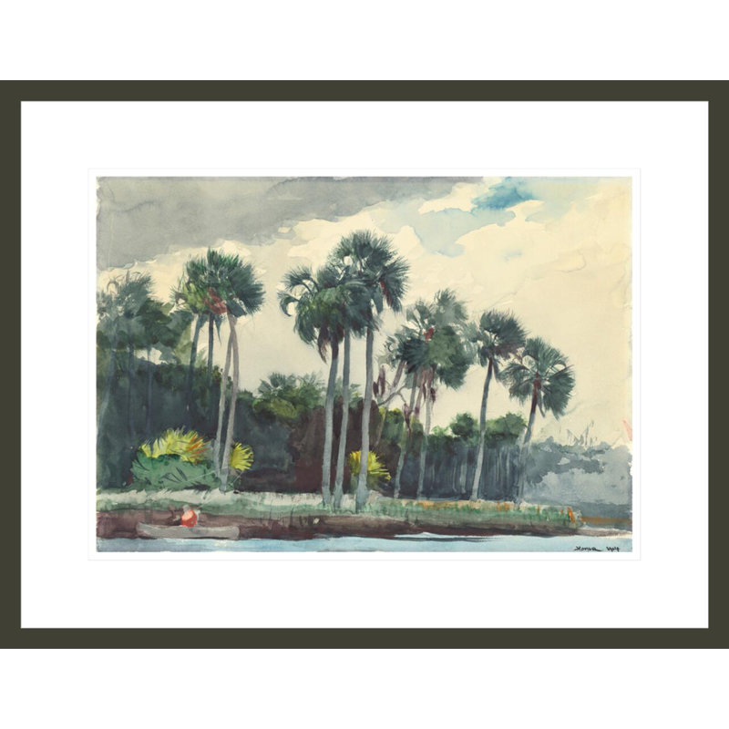 Chemise rouge «Homosassa Florida» par Winslow Homer - impression giclée encadrée, H 16,95 po x l 21,75 po