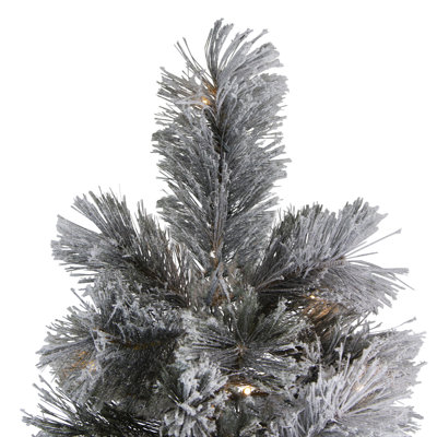 Pre-Lit Black Spruce Artificial Christmas Tree - Clear Lights