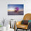 «Sunrise With A Pastel Lifeguard Station - Do The Colors Make This», art mural abstrait contemporain