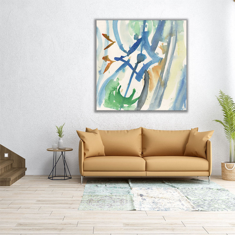 Carreau espagnol II - reproduction d'art sur toile, H 24 po x l 24 po