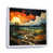 White Floater Framed