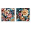 Ensemble de 2 colliers carrés carrés à motif floral emmanuelle-101844528-101844525