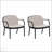 Luna Outdoor PP Club Chair, Set Of 2, Weather-Resistant And Comfortable For Year-Round Use-492718169
