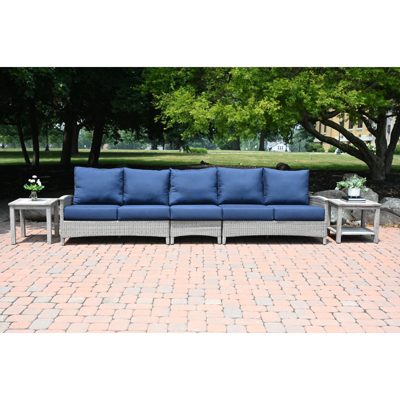 Shelburne 20" Outdoor Wheathered Teak Tall Side Table