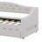 Upholstered Twin XL Size Daybed With LED Belt And Trundle-106691566