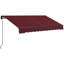 Auvent de terrasse rétractable en polyester 59,1 po Outsunny-96585112-96585109