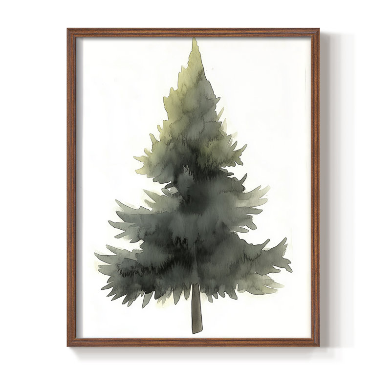 «Christmas Holiday Art» DCCCLxxx, reproduction encadrée - bois massif, H 11 po x l 9 po, Noyer
