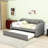 Twin Linen Upholstered Daybed with Twin Trundle-901597822