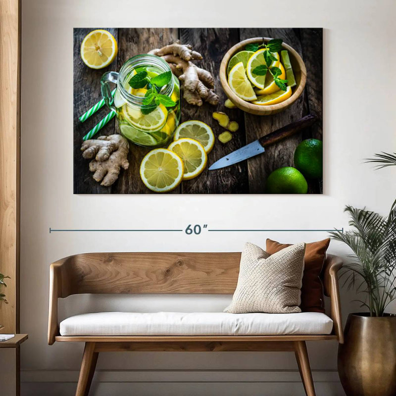 Yarlin Lemon Kitchen, 34" H x 51" W