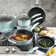 Kenmore Elite Andover 10 Pieces Aluminum Non Stick Cookware Set