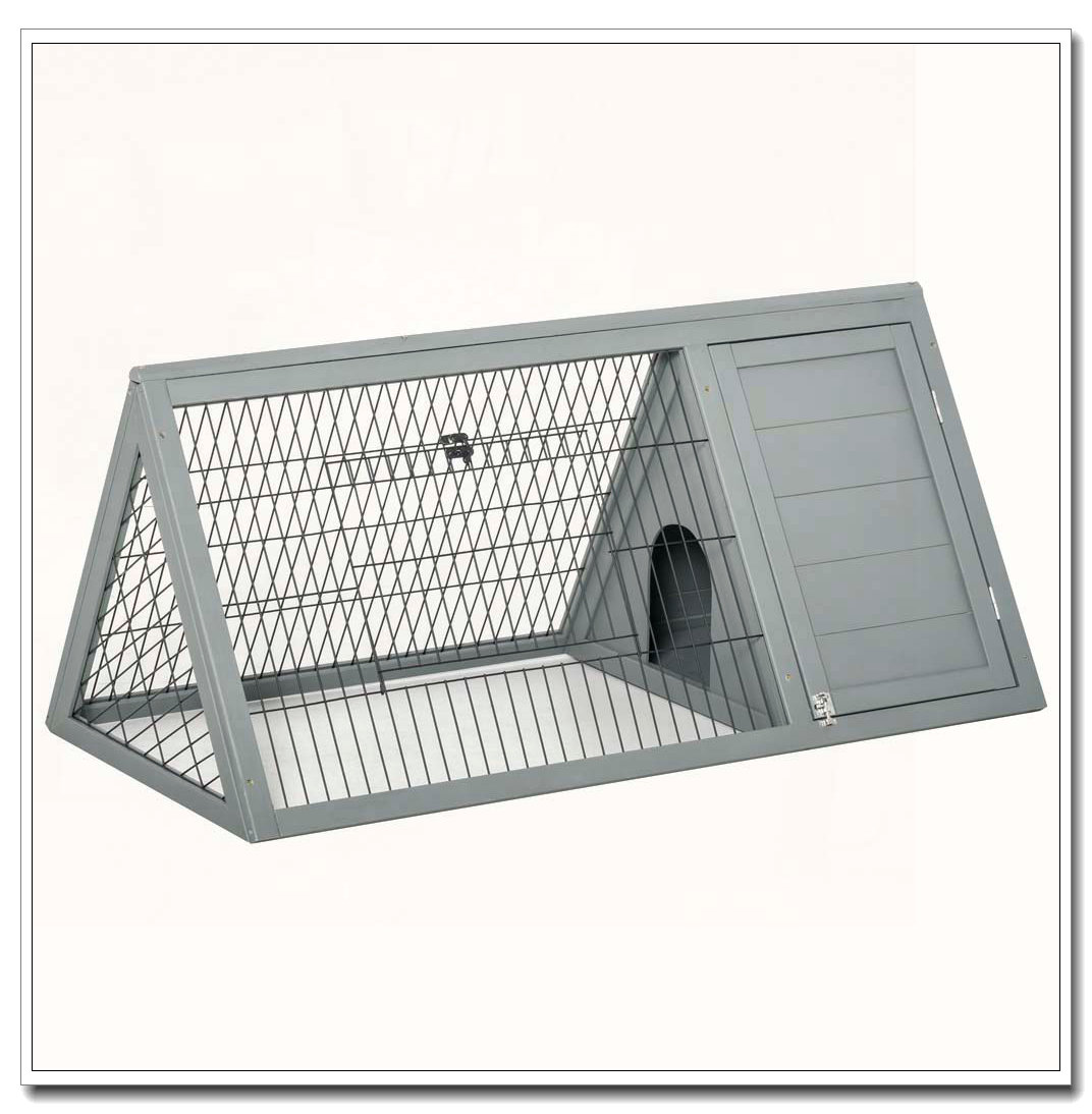 Mountable Rabbit Tucker Murphy Pet™ Wooden A-Frame Outdoor Rabbit Hutch with Outside Run ...