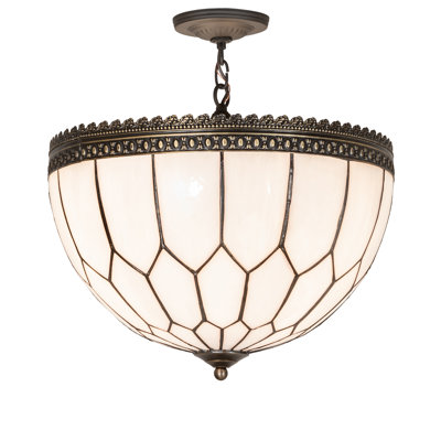 18" Wide Vincent Honeycomb Inverted Pendant