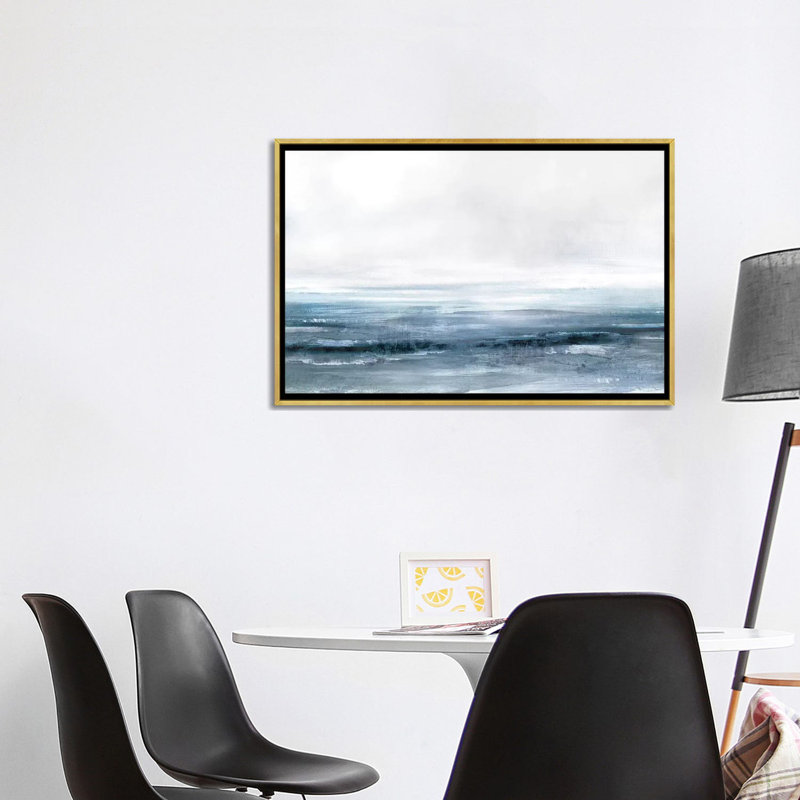 Impression, "Dreams" par Dan Hobday, Pas de tapis, H 26 po x l 40 po x 1,5 po, Toile encadrée d'or