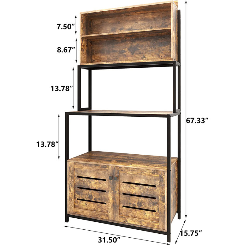 Étagère de boulanger standard de 31,5 po compatible avec les micro-ondes