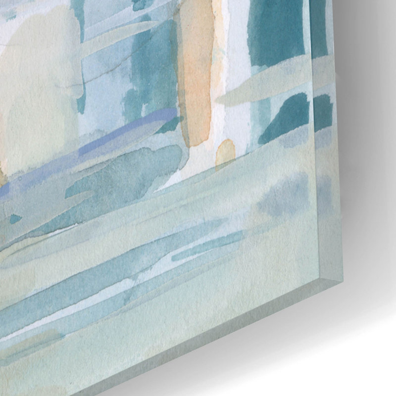 «Watercolor Bay 2» par Emma Scarvey, art mural en verre acrylique